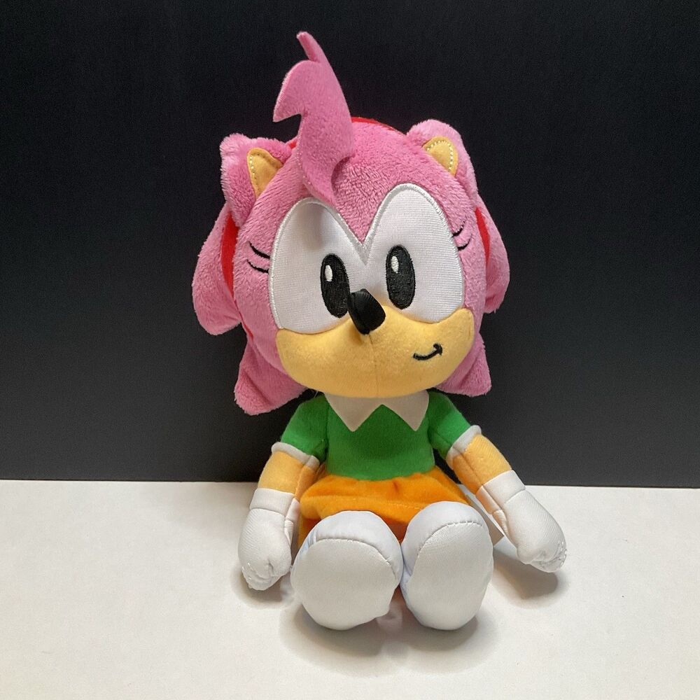 Sonic The Hedgehog Classic Amy 9” Stuffed Plush Doll Toy Jakks Pacific